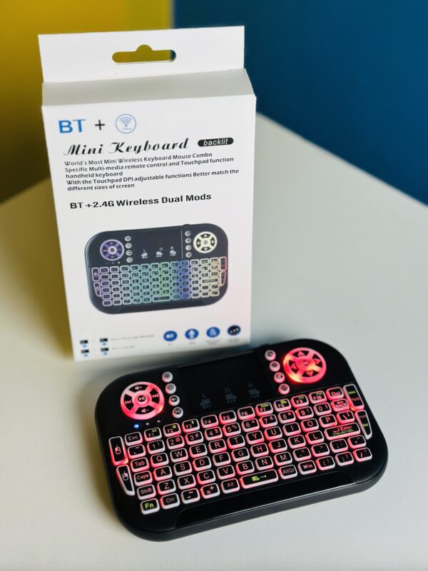 GearUP MK20 2.4GHz + Wireless Dual Mode RGB Backlit Rechargeable Mini Portable Keyboard With Touchpad - Image 3